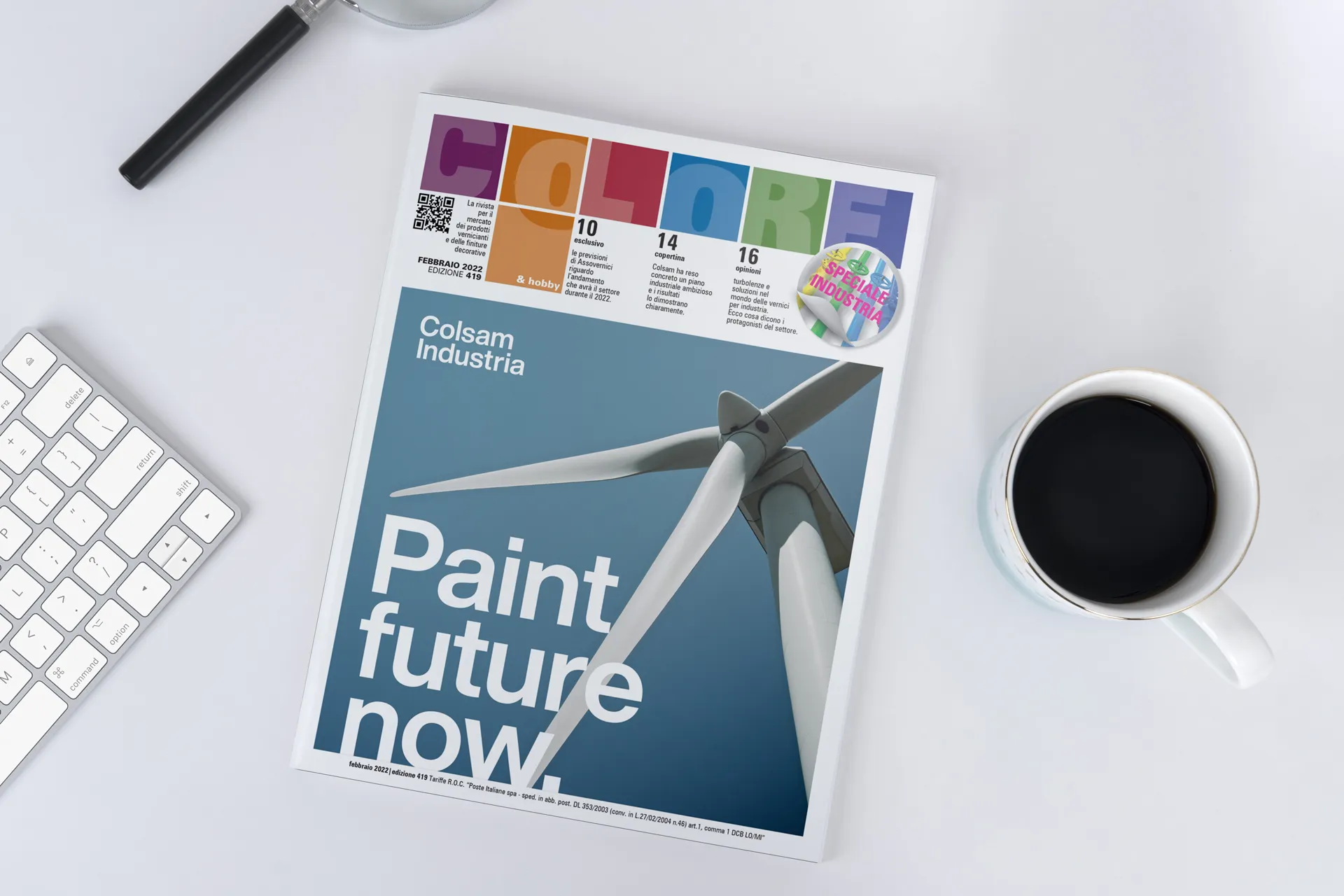 Colore & Hobby su una scrivania: la rivista leader del settore colore